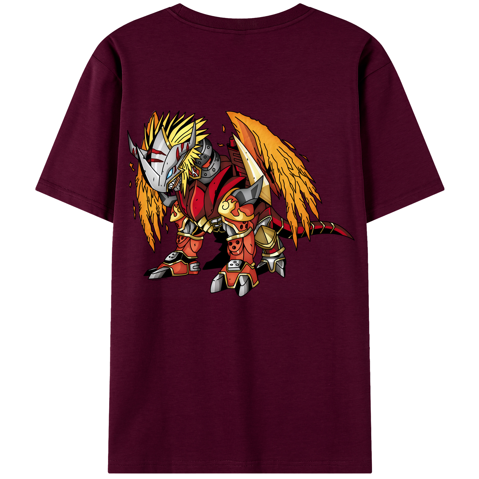 （画像用） Digimon デジタルモンスター/デジモン レディース半袖Tシャツ(バックプリント)